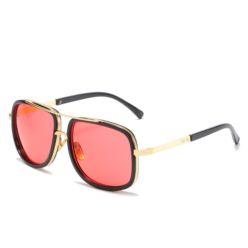 Damen quadratische Sonnenbrille mit luxuriösen Akzenten Karnz