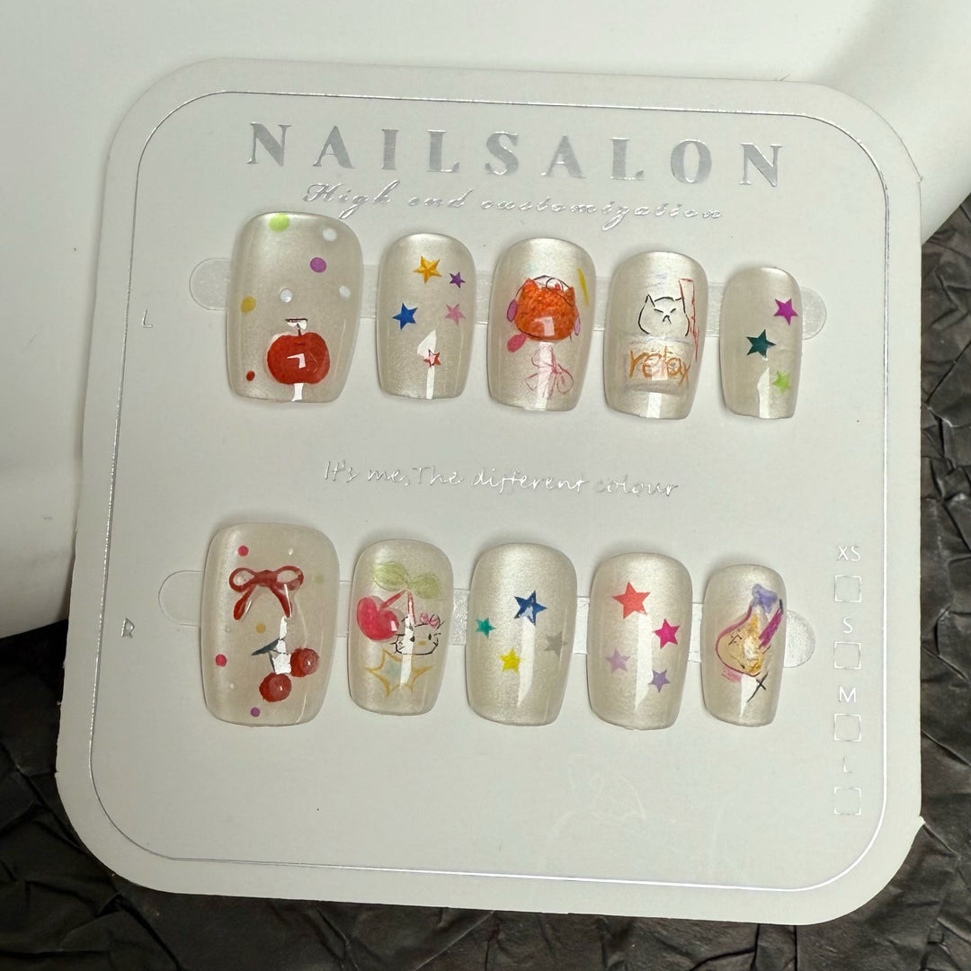 Dekorative Nagelkunst Aufkleber