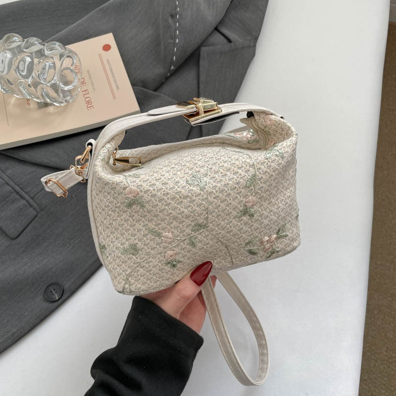 Bestickte Blumen Mini-Handtasche Karnz
