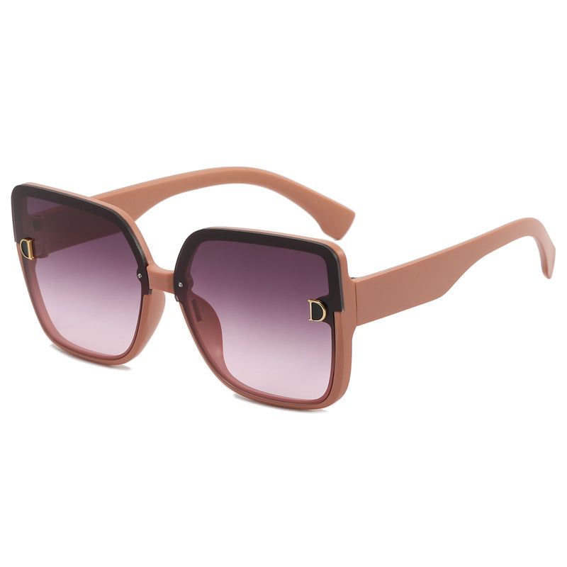Damen modische quadratische Sonnenbrille im minimalistischen Design Karnz