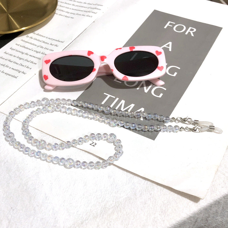 Mehrschichtige Perlen Eyewear Kette Karnz