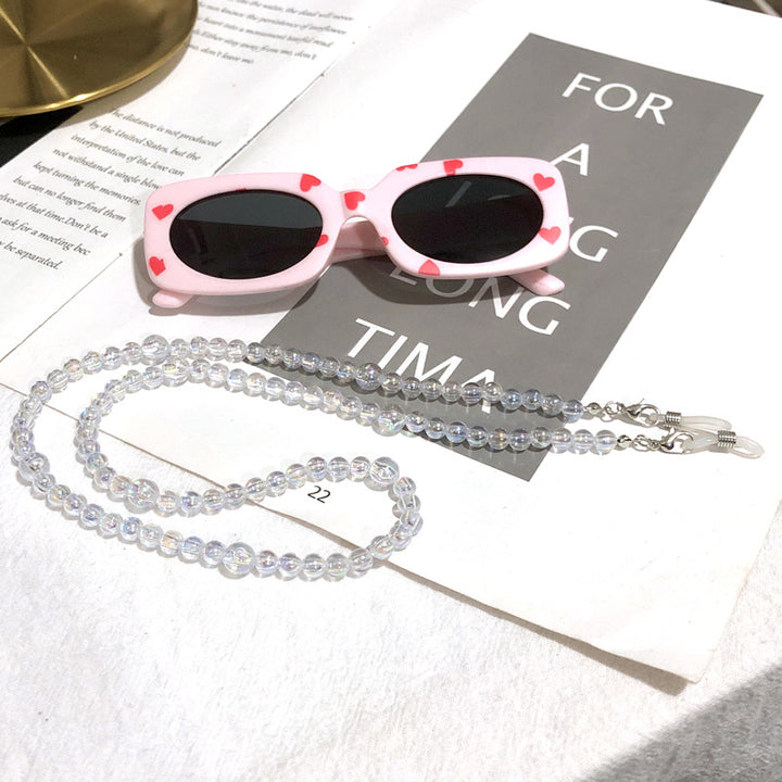 Mehrschichtige Perlen Eyewear Kette Karnz