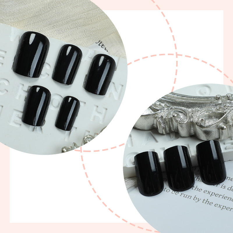 Elegante glänzende Press-On Nagelset Karnz