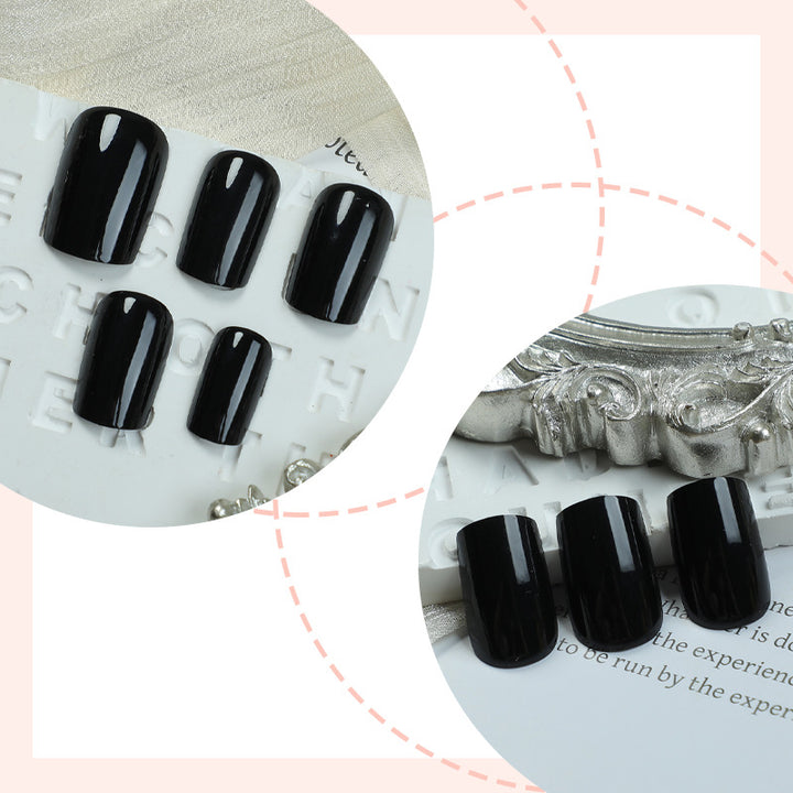Elegante glänzende Press-On Nagelset Karnz
