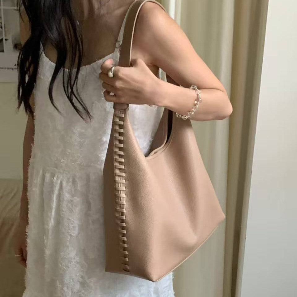 Moderne Vegane Leder Schlappe Tote Tasche