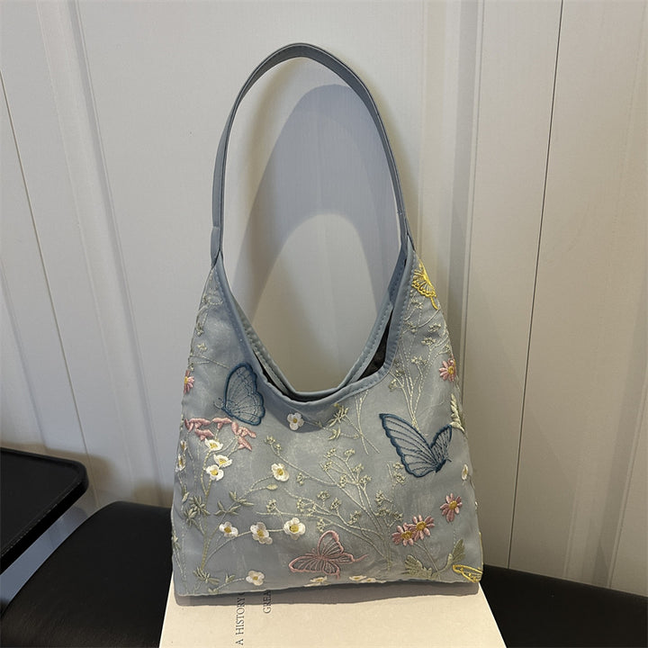 Elegante Schmetterlings-verzierte Schultertasche