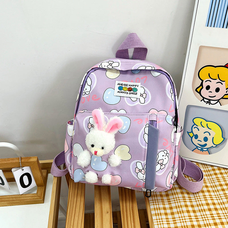 Süßes Plüsch-Hase-Themen Mini-Rucksack Karnz