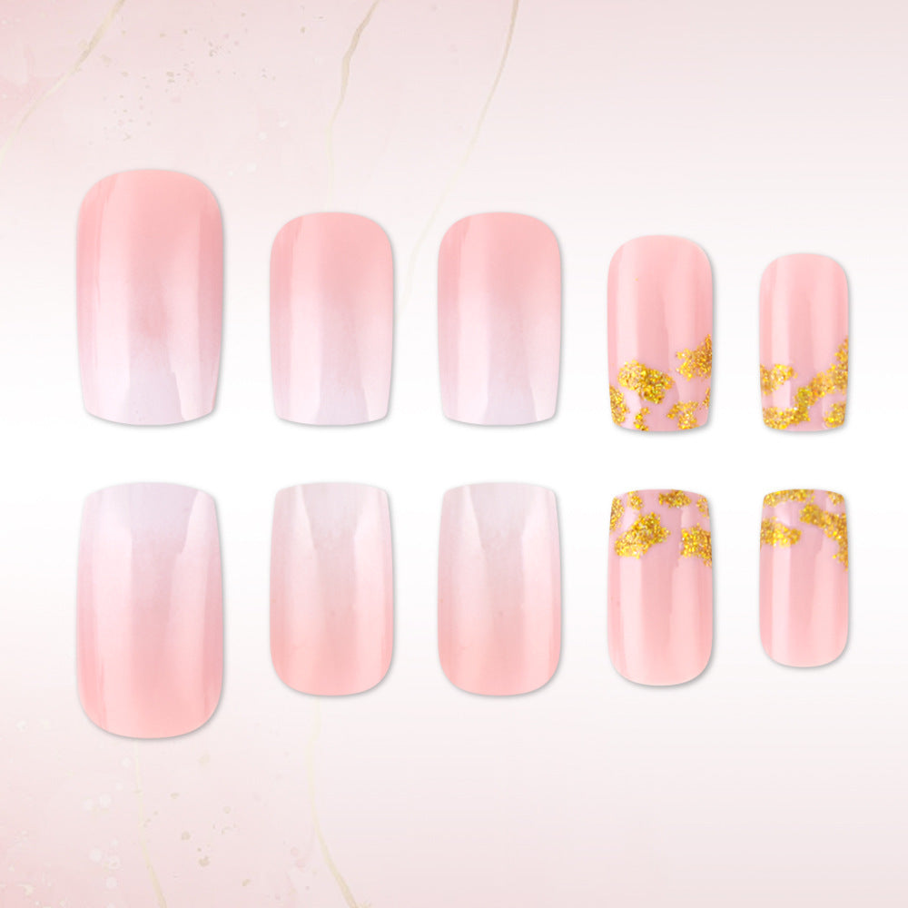 Stylisches Fade Ombre Press-On Nagel Set Karnz