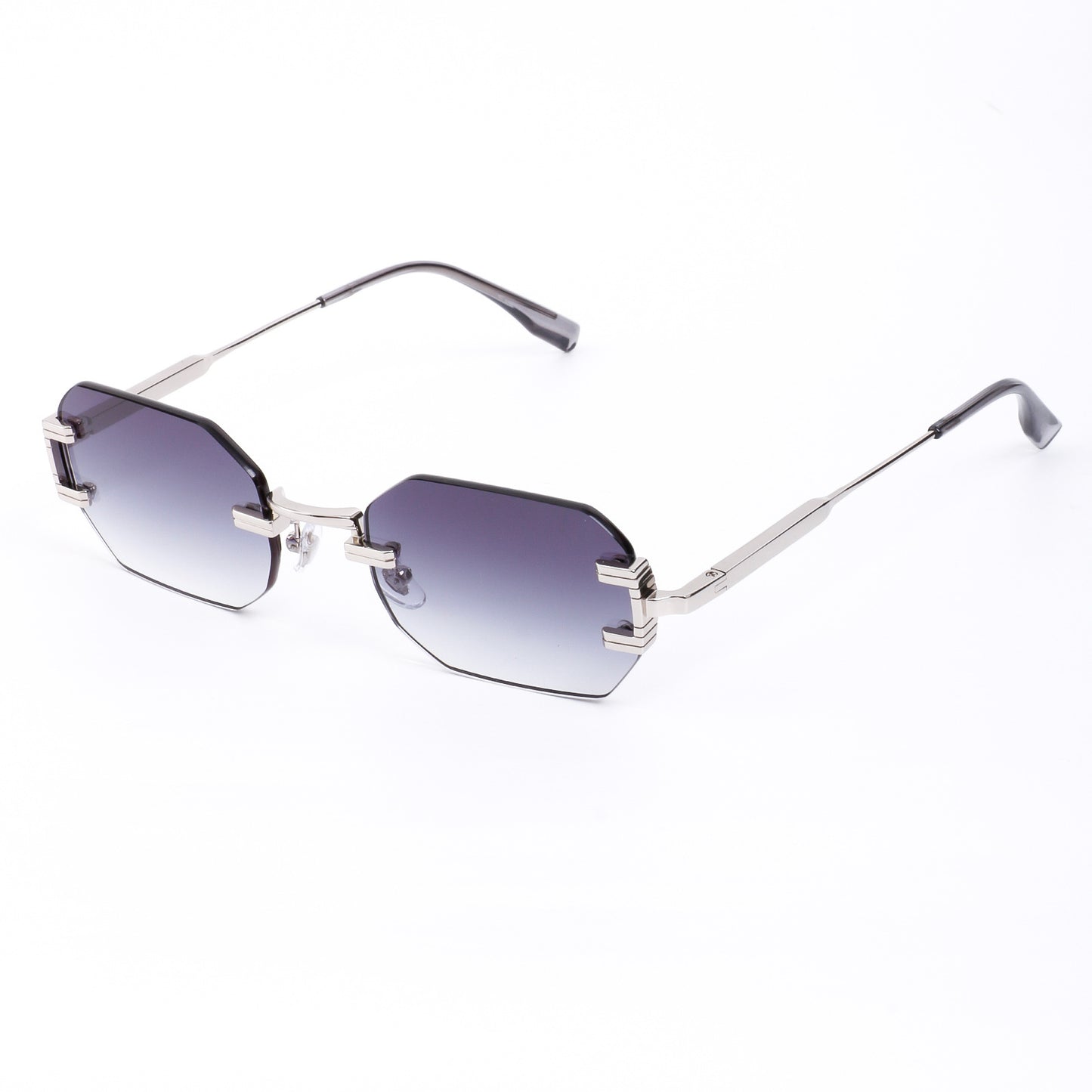 Damen Designer Sonnenbrille im modernen, sechseckigen Stil Karnz