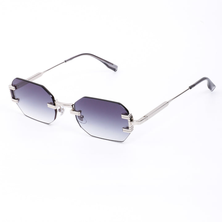 Damen Designer Sonnenbrille im modernen, sechseckigen Stil Karnz