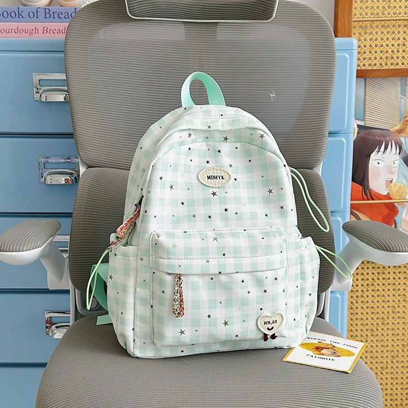 Stylischer kariert Mini Rucksack Karnz