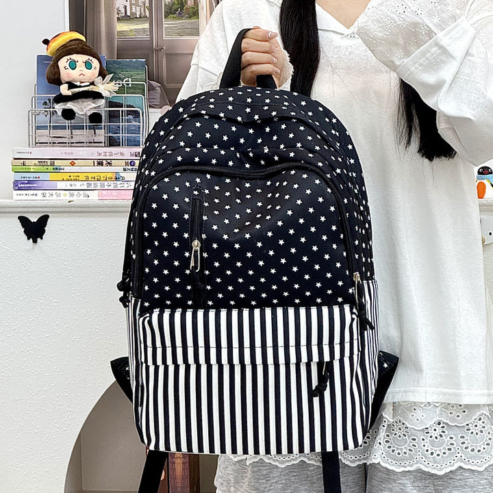 Stylischer Sternenbedruckter Rucksack mit großem Fassungsvermögen Karnz
