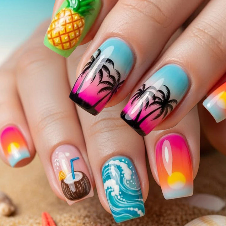 Tropical Paradise Nagel Kunst Set Karnz