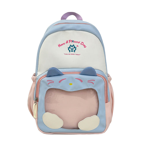Verspielt katzenmotivierter Rucksack