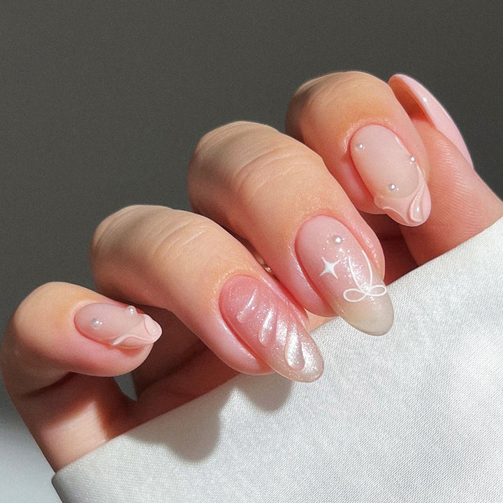 Elegante Künstlerische Press-On Nagel Set Karnz