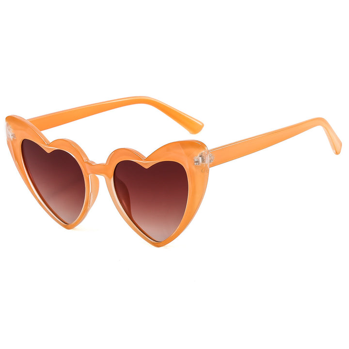 Damen modische Herz-Sonnenbrille mit UV-Schutz Karnz