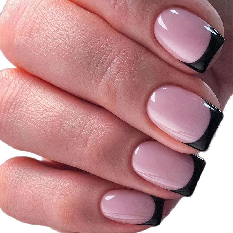 Stilvolle French Tip Gel-Nagelverstärkungen Karnz