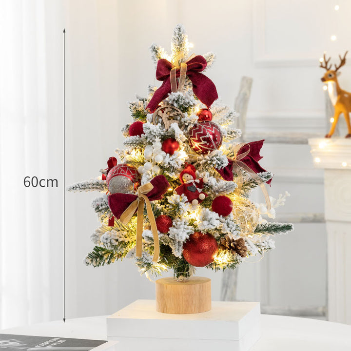 Dekorative Mini-Weihnachtsbaum mit LED-Lichtern