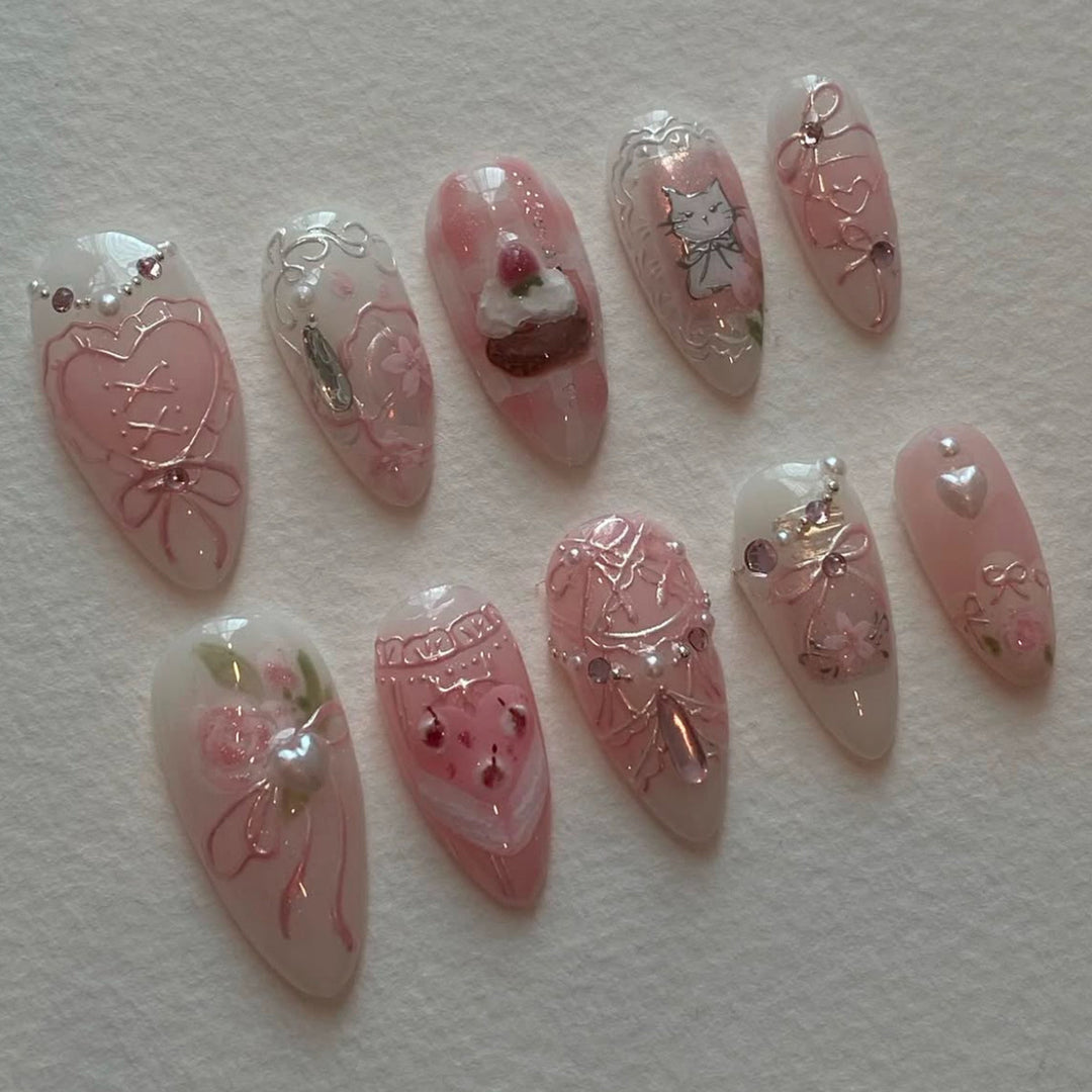 Dekoratives Press-On Nail Art Set Karnz