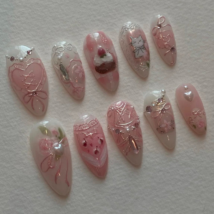 Dekoratives Press-On Nail Art Set Karnz