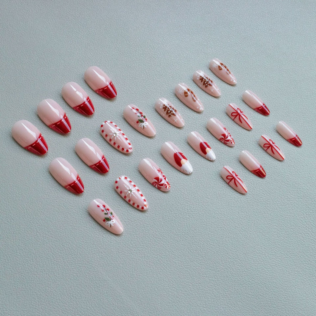 Kreatives Feiertags-Nailart-Set
