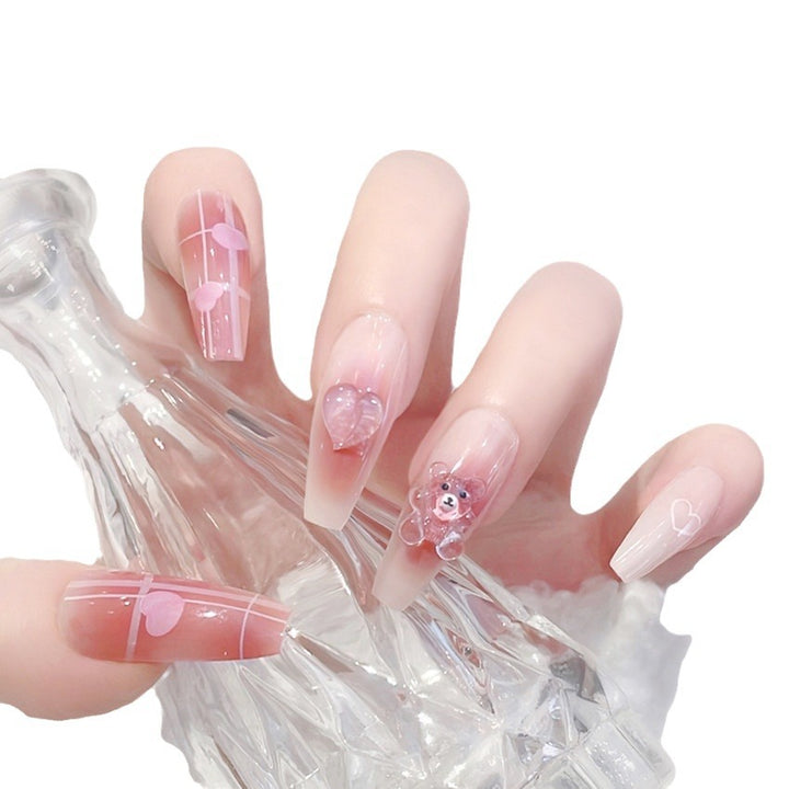 Dekorative florale Press-On-Nagelspitzen Karnz