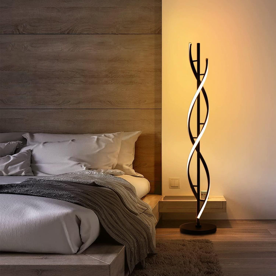 Künstlerische Spiral-Stehlampe