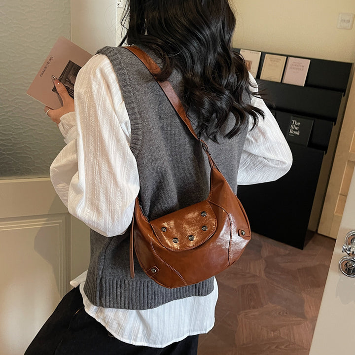 Stylische Leder Hobo Tasche Karnz