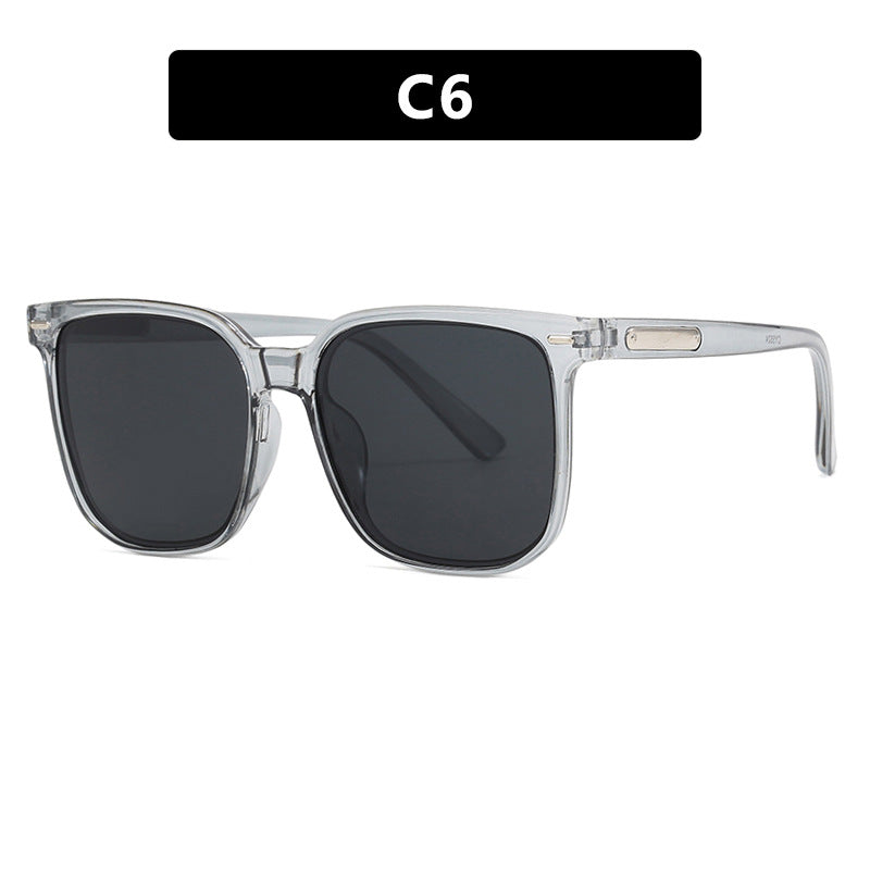 Damen quadratische Sonnenbrille mit robustem Rahmen und polarisierten Gläsern Karnz
