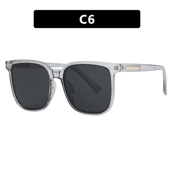 Damen quadratische Sonnenbrille mit robustem Rahmen und polarisierten Gläsern Karnz