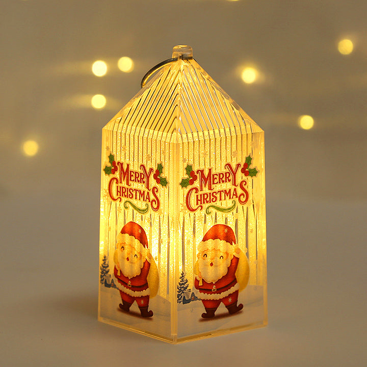 Weihnachtslaterne aus Kunststoff