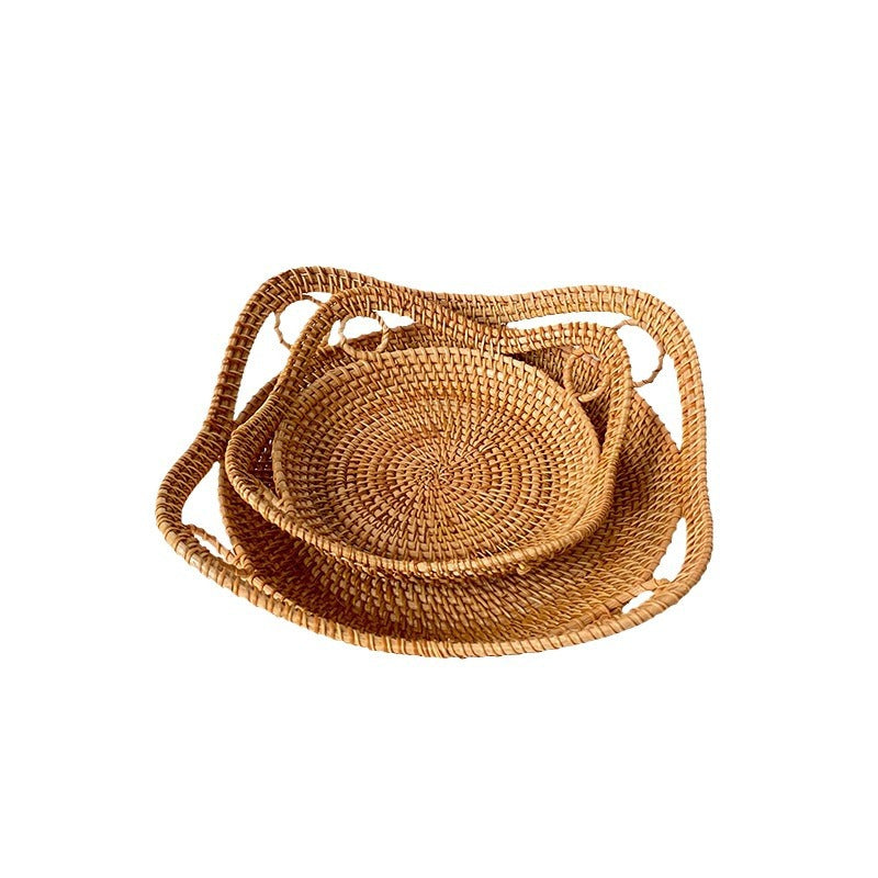 Damen herzförmiger Rattan-Korb Karnz