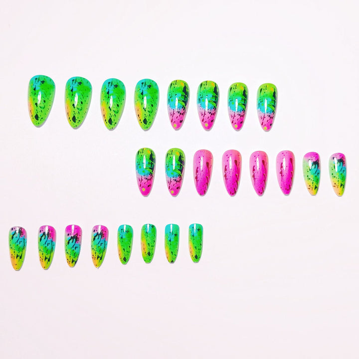 Kreative Neon Nagelkunst Karnz