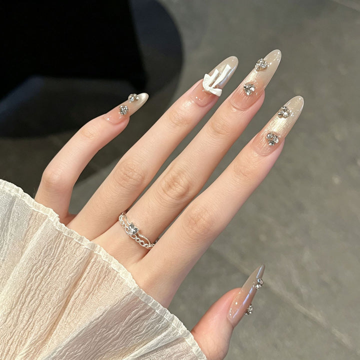 Dekorative Strass-Beschichtete Druck-Nagelverlängerungen Karnz