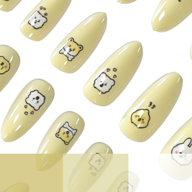 Niedliche Cartoon-Tier-Nagelkunst-Verzierungen Karnz