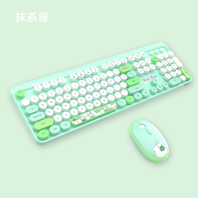 Niedliches Themen Drahtlos Tastatur und Maus Set Karnz
