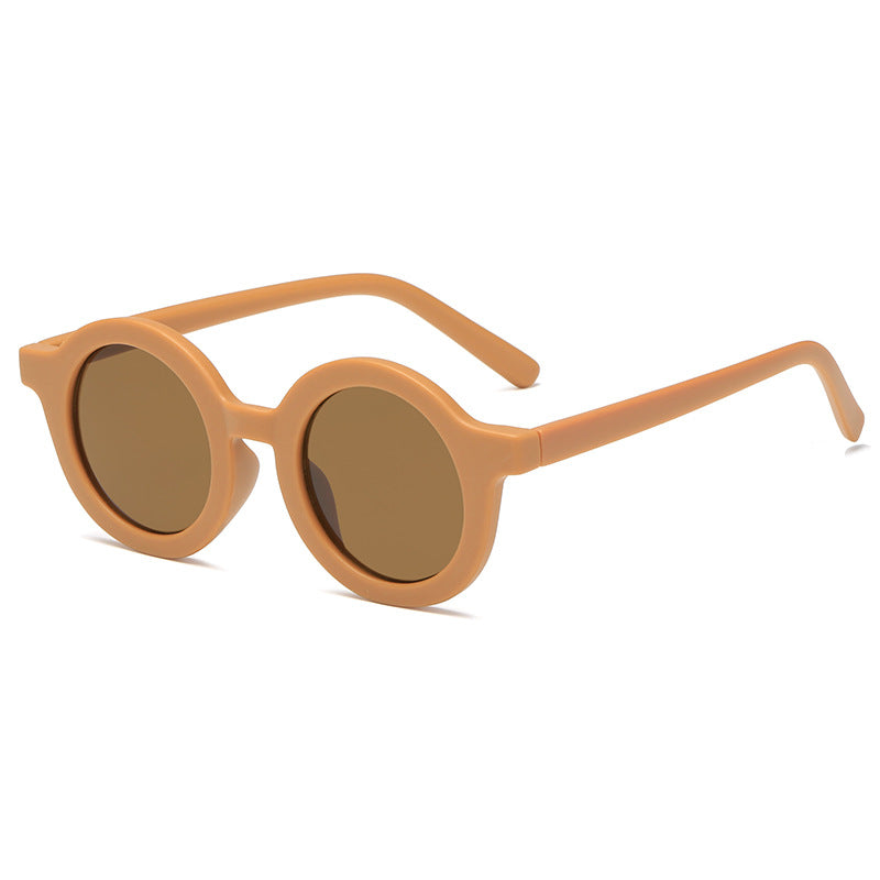 Damen runde Sonnenbrille mit robustem Design und UV-Schutz Karnz