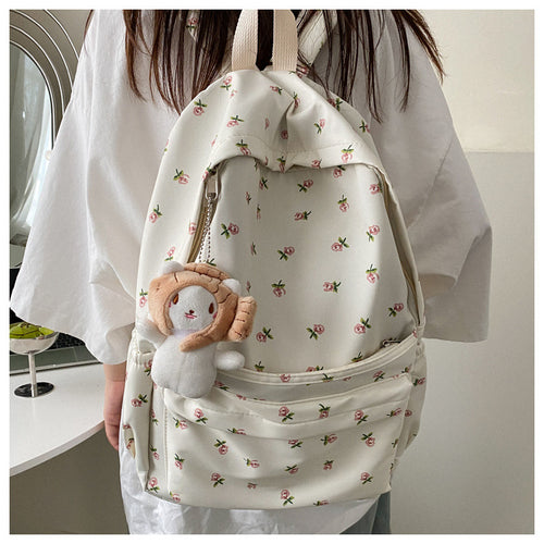 Süßer Floralprint-Rucksack