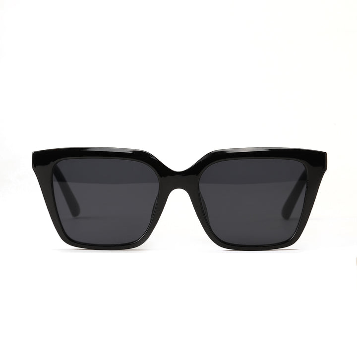 Damen geometrische Sonnenbrille mit schützendem UV-Filter und stylischem Schildpatt-Design Karnz