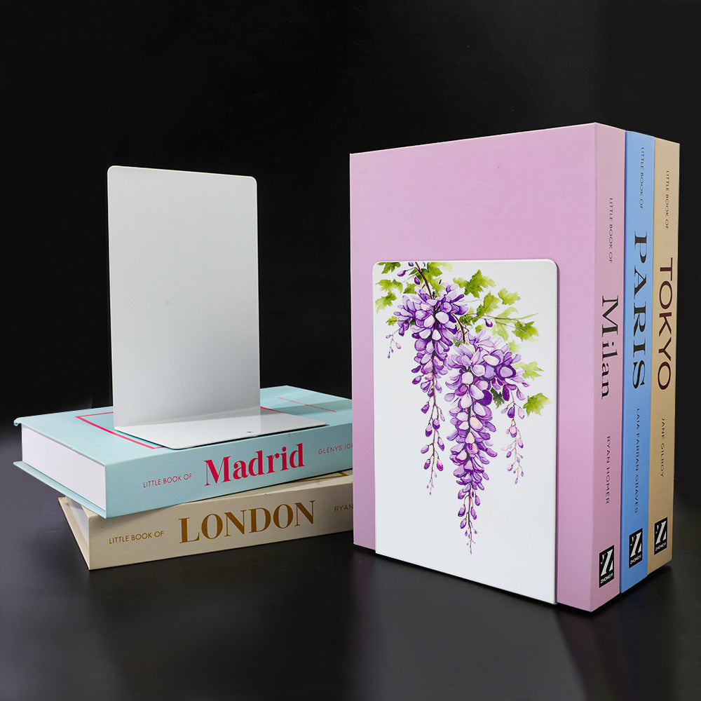 Elegante Blumendekorative Buchstützen