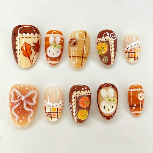 Themen Halloween-inspiriertes Press-On Nail Art Set