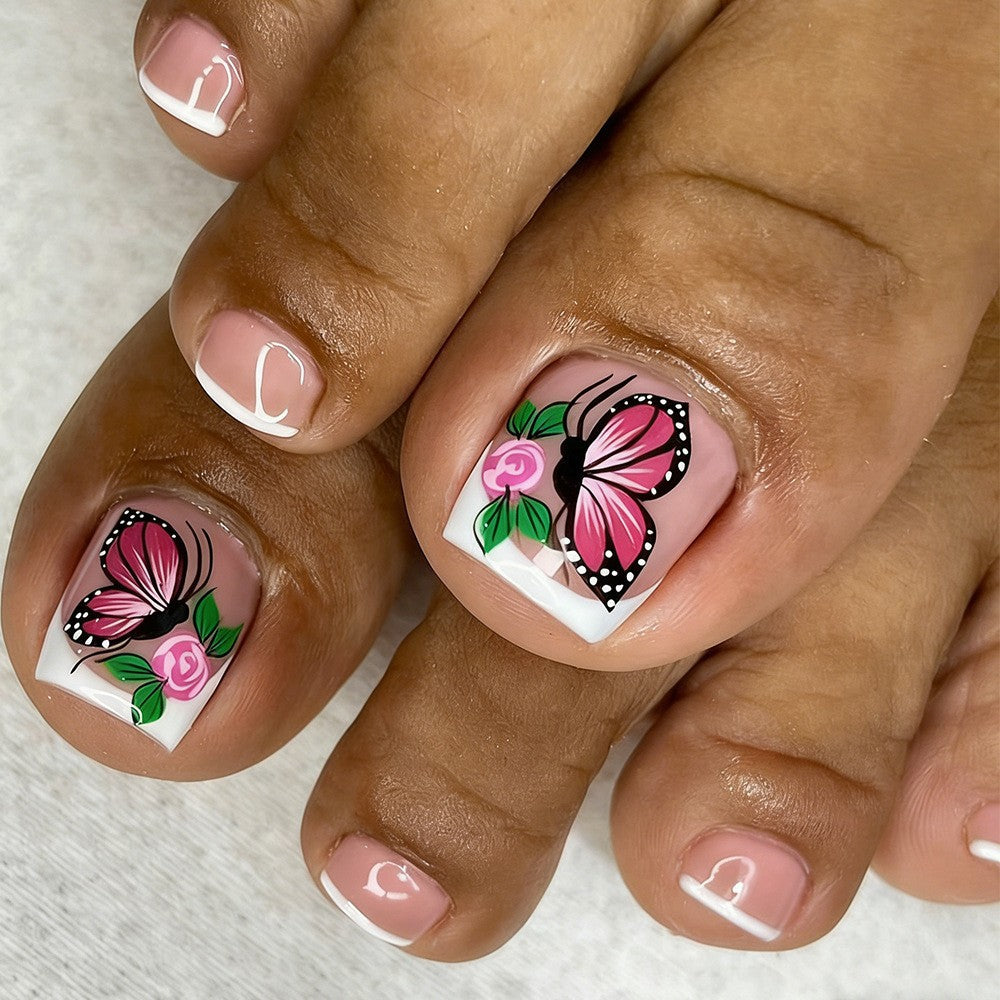 Elegante Fußnagelkunst Karnz