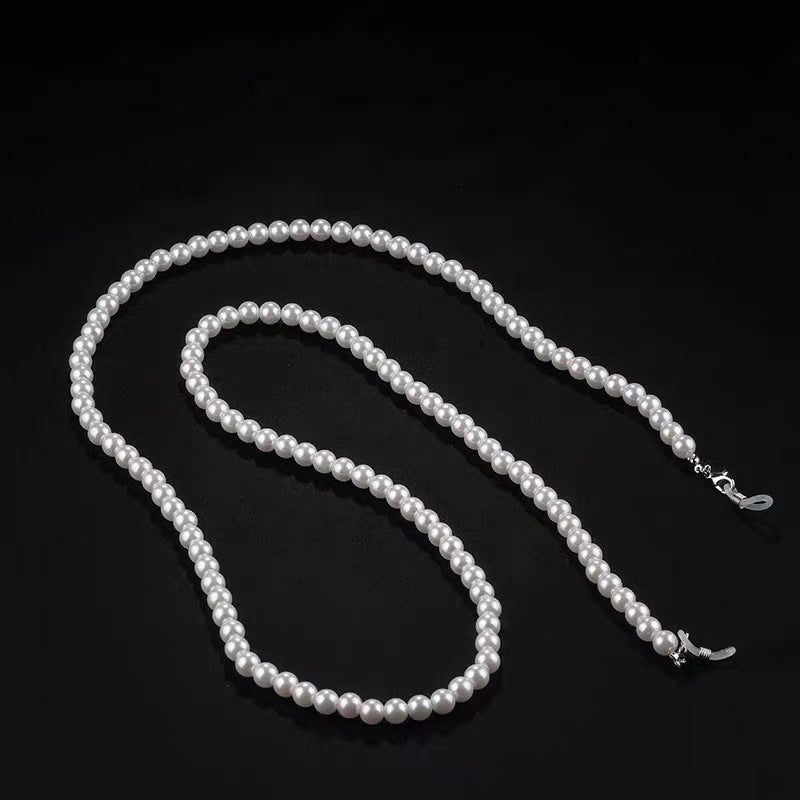 Elegante Lange Perlen Brillen Kette Karnz