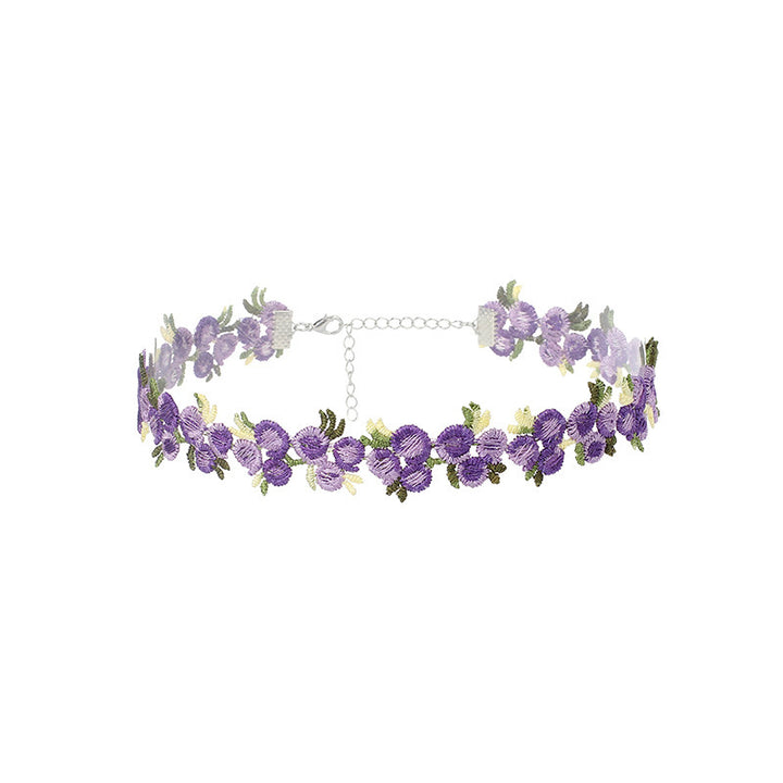 Florale Choker Halskette Karnz