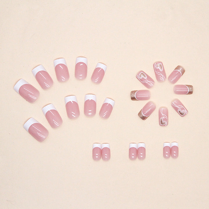 Herz-Design Press-On Nagelkunst Tipps Karnz
