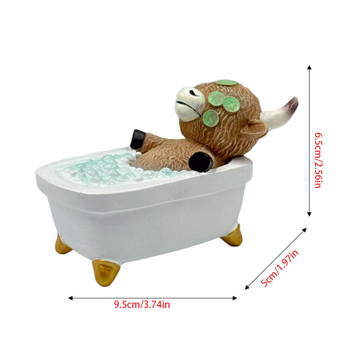 Entenfigur im stylischen Entspannungsbad Karnz