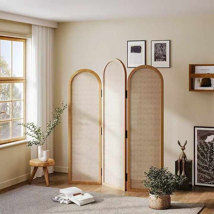 Eleganter Rattan Raumteiler Karnz
