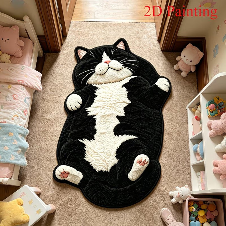 Kat-förmiger dekorativer Teppich