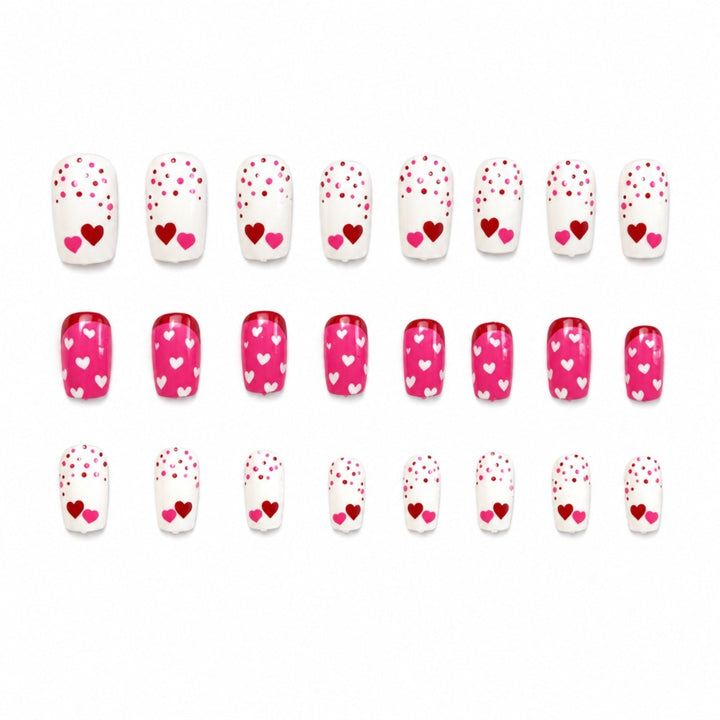 Herz-Themen Press-On Nagelset Karnz
