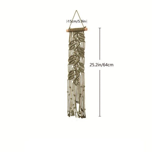 Macrame Blatt Wandkunst Dekor Karnz